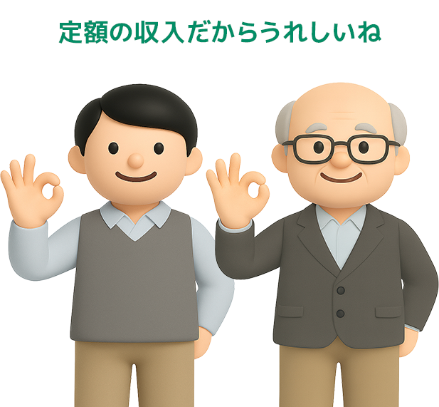 額定額保証＋販売収益還元